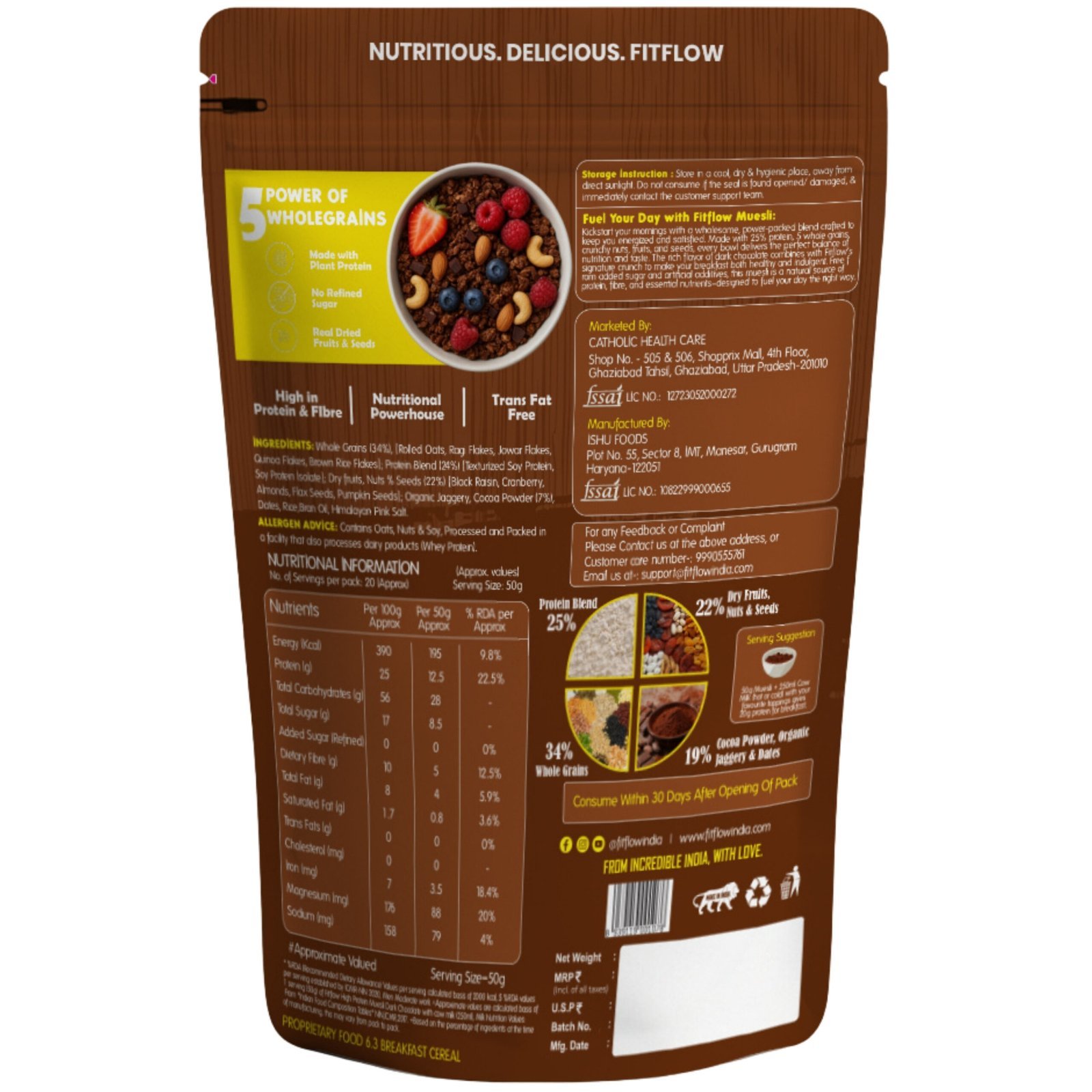 Fitflow High Protein Muesli | 27g Protein - Image 5
